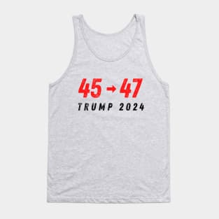 Trump 2024 45 46 Tank Top